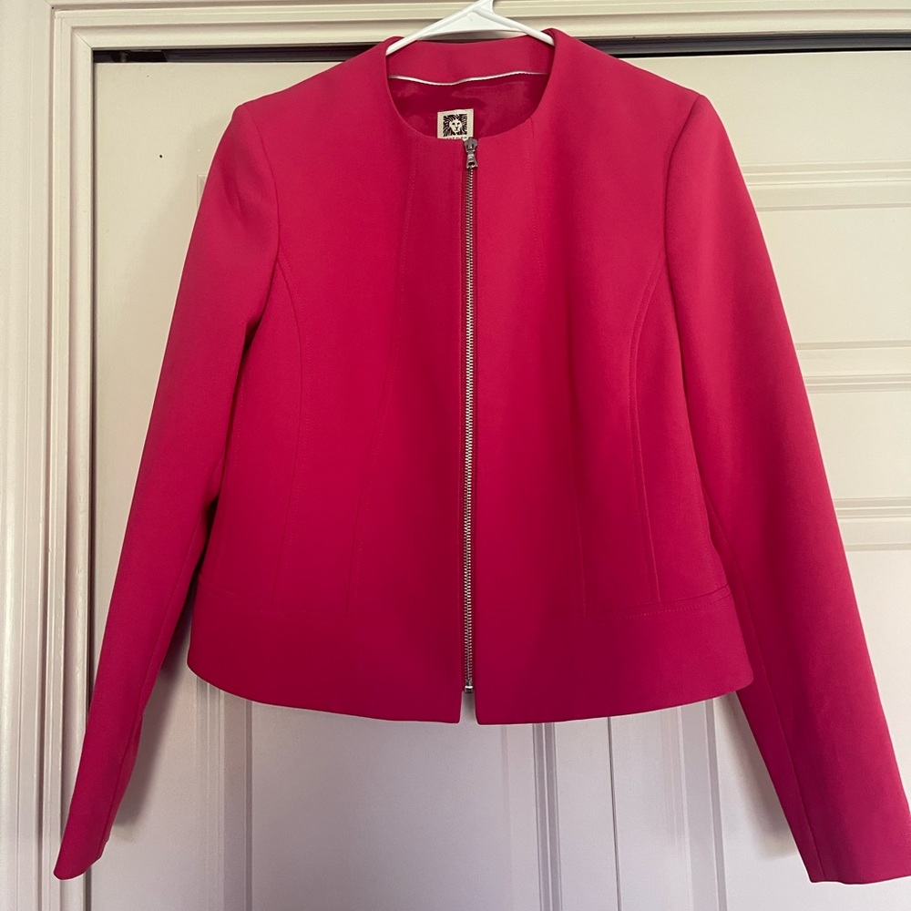 Hot pink Anne Kline  blazer never worn